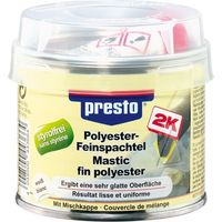 MASTIC FIN A BASE DE POLYESTER 2K SANS STYRENE 250G PRESTO