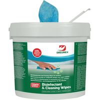 DREUMEX Desinfektionstuch Box a 700 Tücher lebensmittelgeeignet blau 4 Stk