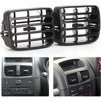 Grilles d´aération ventilation centrale noir du tableau de bord pour Clio MK2 1998‑2006
