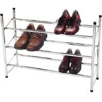 PORTE CHAUSSURES METALLIQUE A 3 ETAGERES