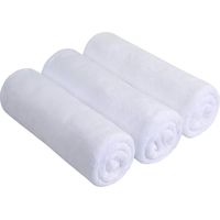 BW&HM Serviette Sport Microfibre Serviette de Gym Musculation Sechage Rapide et Absorbant Femme Homme 40 x80 cm Lot de 3 Blanche