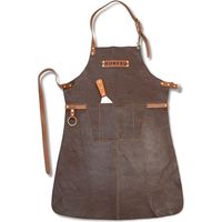 Procera BonFeu delantal de cuero ajustable y elegante