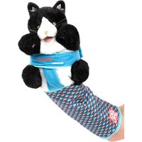 Katzen-Wrestling-Handschuhpuppe – Interaktiver Handschuh mit strapazierfähiger Schutzhülle und Katzenminze – Spiel & Beschäftigung