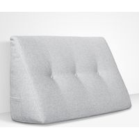 EVERGREENWEB - Cuscino da Lettura ergonomico, Cuscino Schienale a Cuneo per Letto e Divano Cuscino Per gambe Testata letto Misura 60x26 cm Colore Ghiaccio 100% Made in ItalyCHILL PILLOW