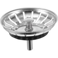 Bonde d'évier, bonde universelle pour évier de cuisine, bonde d'évier, acier inoxydable, diamètre 82 mm