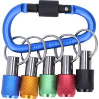 1/4 inch Hex Shank Aluminum Alloy Screwdriver Bits Holder Extension Bar Drill Screw Adapter Change Keychain Portable for Screwdriver & Drill Bits & Flexible Drill Bit Extension Set & Nut Driver