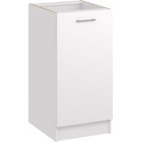 Küchenunterschrank 45 cm weiss– Moderner Küchenschrank mit Front und Griff – Höhe 82 cm