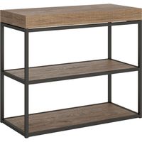 Consolle allungabile 90x40/196 cm Plano Small Quercia Natura telaio Antracite