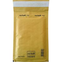 Busta con imbottitura bollata cm 29 x 42 gialla - cf.10 pz