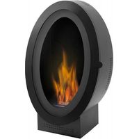 Biocamino de suelo Osaka Negro 3 kW – vidrio frontal, quemador de 2 L, efecto escénico alto – Tecno Air System