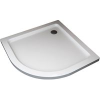 NALA-Plato de ducha semicircular rebajado de abs con valvula incluida H.5 cm - 90 x 90 cm