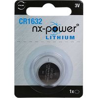 NX - Pile bouton lithium blister CR1632 3V 130mAh
