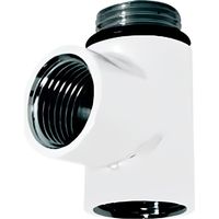 Heatwave Towel Rail Dual Fuel T-Piece White