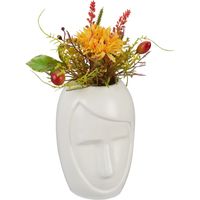 Face shaped flower vase