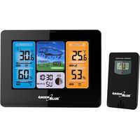 Drahtlose WLAN-Wetterstation, Außensensor, Kalender, Barometer, Tuya IPX4 Smart App