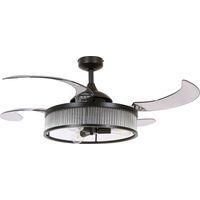 Ventilateur de plafond noir Fanway Corbelle Ø 122 cm - 212928
