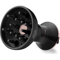 Bellissima Imetec Diffon Ion Ceramic, Diffusore ad Aria Calda per Capelli Ricci, Tecnologia Ion Ceramic, Doppio voltaggio, 700 W, 2 Combinazioni Aria/Temperatura, Asciugatura Delicata Senza Effetto Cr