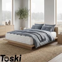Matelas à ressorts ensachés 22cm/25cm d’épaisseur – 7 zones de confort en mousse mémoire – Respirant et Confortable 90x200x25 cm