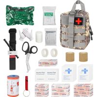 54PCS Tactique Militaire Traumatisme Trousse de Premiers soins, Trousse Tactique Vide, Trousse Kit de Premiers, Trousse de Secours Militaire pour Maison Camping Chasse