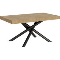 Tavolo "Pesaro" allungabile in legno per sala da pranzo -Allungabile fino a 264 cm / Quercia