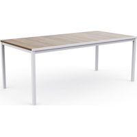 Tavolo da Giardino Keter Porto 200x95x75 cm Deco Coat Piano Effetto Legno Frassino