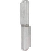 Torbel – Paumelle à souder SOUDALU aluminium – Bouts ronds – Longueur 120mm – Pour porte battante – Axe inox sans graisseur