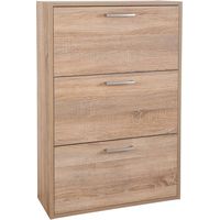SCARPIERA 3 RIBALTE DOPPIE LINEA 'ESPRESSO' cm. 25 x 65 x h.120 - bianco