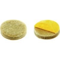 Patins Feutre Adhésifs Renforcés YUYOUG - Beige Ø17mm