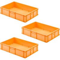 BRB 3 Kuchenblechkasten, orange, LxBxH 655x450x150mm, Wände und Boden geschlossen, Gewicht 2,18 kg
