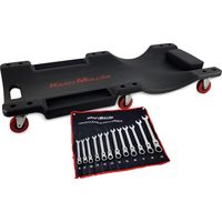 Chariot de visite Kraft Müller, Set pour Mécanicien, vidange véhicule, Jeu de clés à cliquet Kraft Müller KM 12PCS FLEX