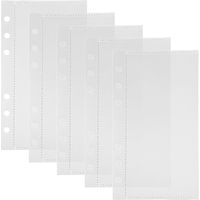 5 intercalaires de classeur pour budget, pochettes de classeur remplaçables-17.20X9.50X0.10CM