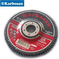 Disque à lamelles 125mm Karbosan pour Inox Zirconium conique GR80