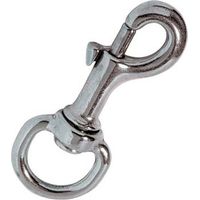 MOSCHETTONE REDINE OTTONE NICHELATO - + GIRELLO L.MM 82+3/4- 10 pezzi