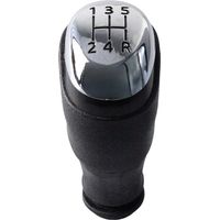 Suitable for Renault Koleos Clio MK4 vehicles, gear knob, interior accessory, glossy electroplated strip with black lettering, 5 gears, one pack.--DTEKGAZ