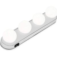 Miroir cosmétique portable, Lumière de Miroir, 4 Ampoules Hollywood Kit de Lumière LED pour Miroir Cosmétique