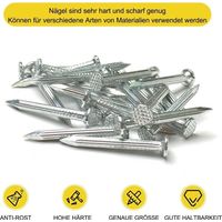 100pcs Clous Protection Soubassement Clou Beton pour Membrane de Fondation et Soubassement 3x30 mm(100, Longueur du clou: 30mm)