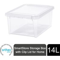 SmartStore Storage Box with Clip Lid for Home, 15