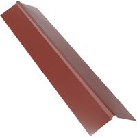 Colmo doppio da 1 m per lastra grecata in acciaio verniciato - Colore: ROSSO RAL 8012, lunghezza 1m