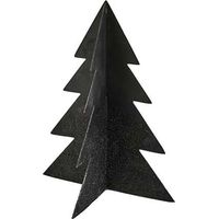 Décoration Sapin de Noël en métal coloris Noir - 2 Tailles