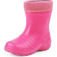 Ladeheid EVA Bottes de Pluie Unisexe Enfant Fille Garçon KL050 (Rose, 22 EU)