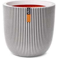 Vaso da fiori sferico - CAPI EUROPE - GROOVE NL - 43 x 41 cm - Avorio