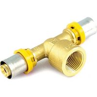 RACCORDO PER MULTISTRATO GAS A T FEMMINA- 32 x 3/4 x 32- TIEMM- pezzi 1