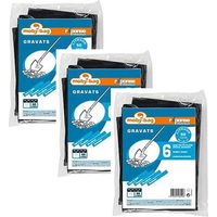 Lot de sacs poubelle - Pour gravats - Epais - Rigide - 50 litres - 3 Sachets de 6 sacs
