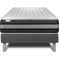 Ensemble matelas sommier VITALSPRING ZEN 90 x 200 cm - Couleur : Gris