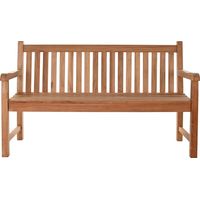 Banco Teca 150X55X90 3 Plazas Natural Marron