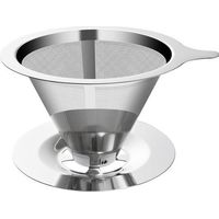 royaluxe - Filtre à café en acier inoxydable pour infusion d'une tasse, argenté