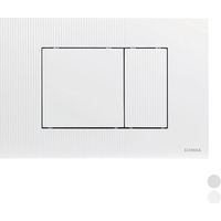 Placca doppio scarico metis BiancaFLUID