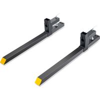 VEVOR Pinces sur Fourches a Palettes 1090x70x230 mm Fourches de Tracteur de Charge 907 kg Longueur Totale 109 cm avec Lame de Fourche 76 cm Fourches pour Chargeur Tracteur a Godet Chariot Elevateur