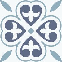 Oriental Flower Floor Tiles Self Adhesive Vinyl Flooring Kitchen Bathroom 1m²