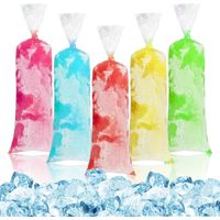 100 sachets en plastique pour crème glacée - 4x12 Bolsas para bolis de hielo mexicanos (sachets pour glaces mexicaines, sachets pour moules à glaces maison, emballages pour glaces)